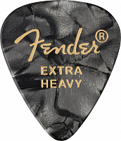 FENDER 351 Shape Premium Picks Extra Heavy Black Moto 12