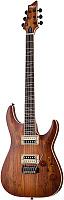 SCHECTER C-1 EXOTIC SPALTED MAPLE SNVB - 6