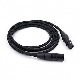 CANARE XLR(F) - XLR(M) 1m Black