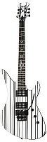 SCHECTER SYNYSTER STANDARD WHT/BLK - 6