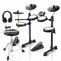 DONNER DED-80 Electric Drum Set 5 Drums 3 Cymbals