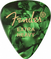 FENDER 351 Shape Premium Picks Extra Heavy Green Moto 12