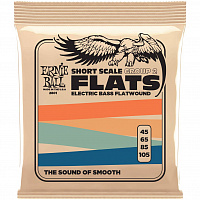 ERNIE BALL 2801 Flatwound Group 2 Short Scale 45-105