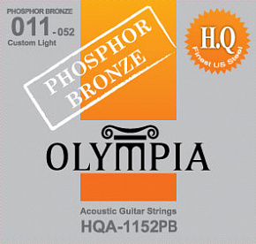 OLYMPIA HQA-1152PB Phosphor Bronze Custom Light 11-52