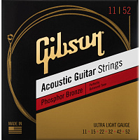 GIBSON Phosphor Bronze Acoustic Guitar Strings Ultra-Ligh