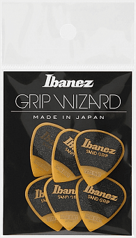 IBANEZ PPA16XSG-YE FLAT PICK 6PCS/SET SAND GRIP MODEL