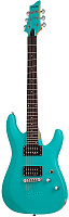 SCHECTER C-6 DELUXE SATIN AQUA