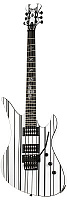 SCHECTER SYNYSTER STANDARD WHT/BLK