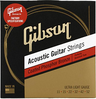 GIBSON SAG-CPB11 COATED PHOSPHOR BRONZE ACOUSTIC GUITAR S