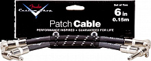 FENDER 6'' PATCH CABLE 2 PACK BLACK