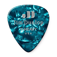 DUNLOP 483P11XH Celluloid Turquoise Pearloid Extra Heavy