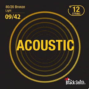 BLACKSMITH 80/20 Bronze Light 9/42 12 String