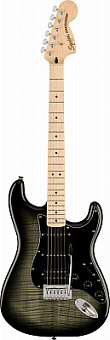 FENDER SQUIER Affinity Stratocaster FMT HSS MN Black Burs