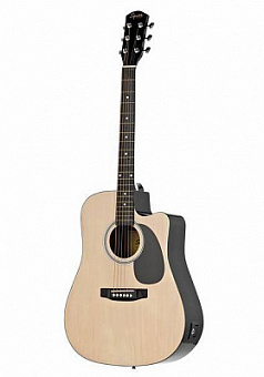 FENDER SQUIER SA-105CE DREADNOUGHT NAT W/FISHMAN PREAMP