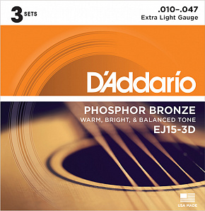 D'ADDARIO EJ15-3D