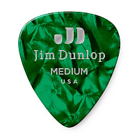 DUNLOP 483P12MD Celluloid Green Pearloid Medium 12Pack