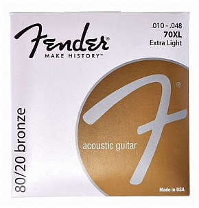 FENDER STRINGS NEW ACOUSTIC 70XL 80 /