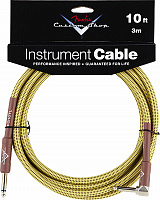 FENDER CUSTOM SHOP 10` ANGLE INSTRUMENT CABLE TWEED