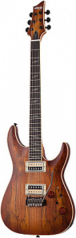 SCHECTER C-1 EXOTIC SPALTED MAPLE SNVB - 6